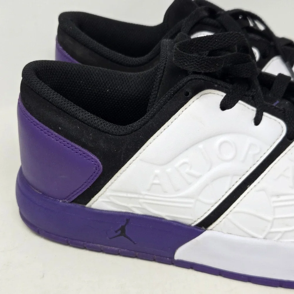 Jordan Nu Retro 1 Low Court Purple‎ Black White DV5141-105 Mens Size 10